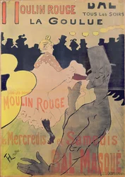 Manifesto pubblicitario per „La Goulue“ al Moulin Rouge, 1891
